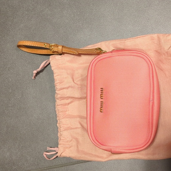 Authentic Miu Miu pink Wrist pouch(brand new) - Picture 4 of 4